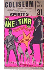 Ike and Tina Turner  concert poster